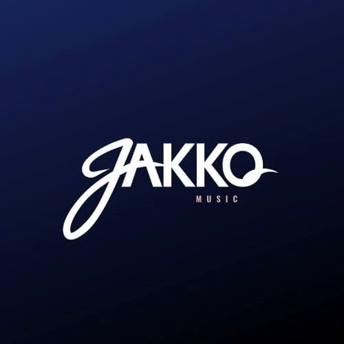 Jakko branded logo on navy